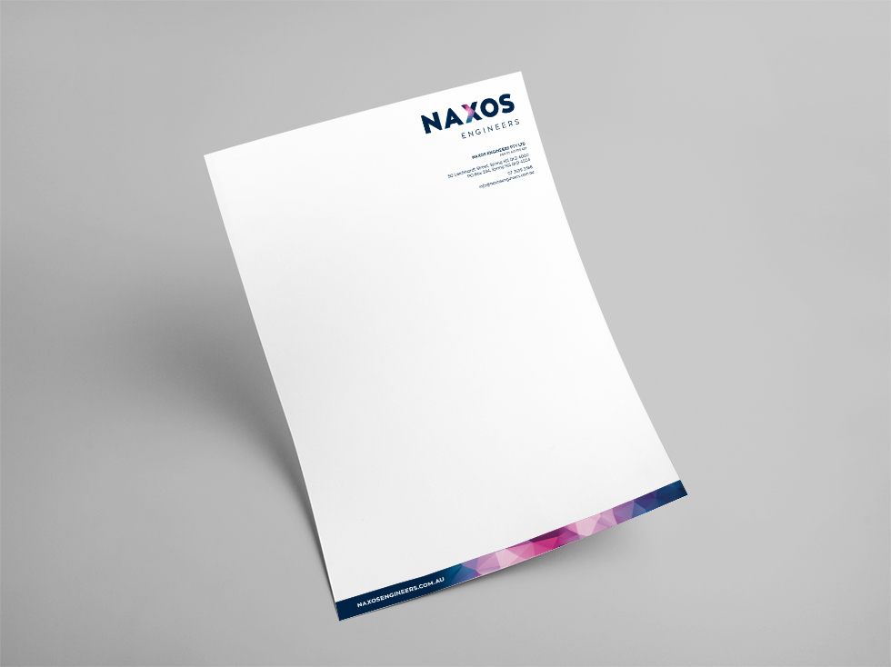 Naxos Engineers Corporate Stationery Letterhead