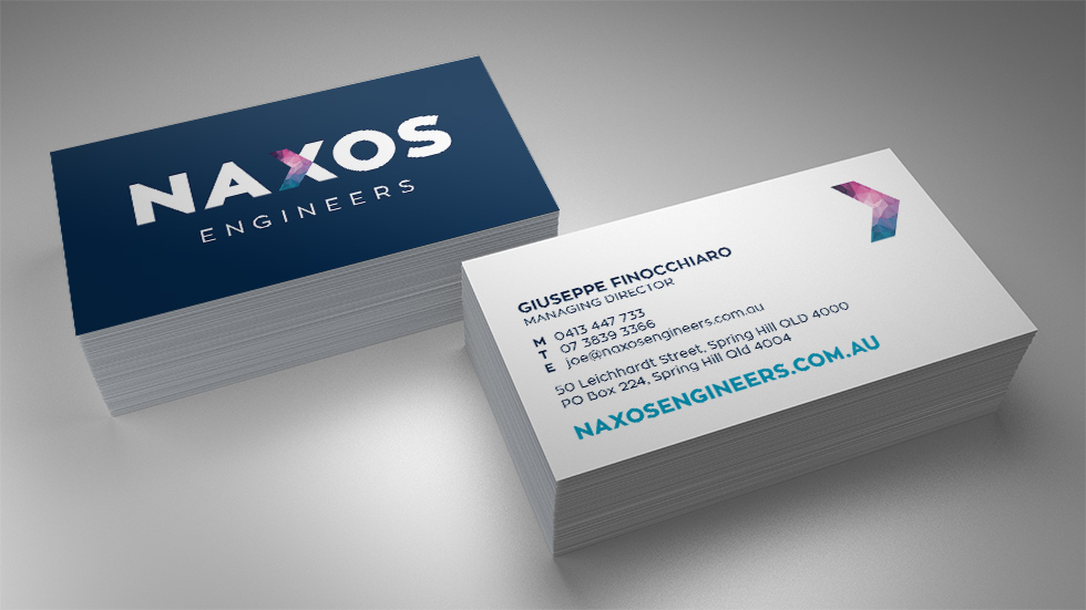 Naxos Engineers Business Card Design