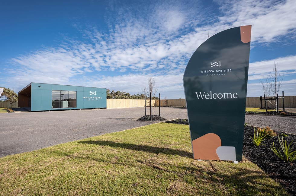 Willow Springs Sales Office Signage
